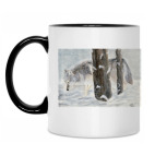 Кружка двухцветная