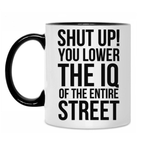 Кружка с принтом Sherlock IQ
