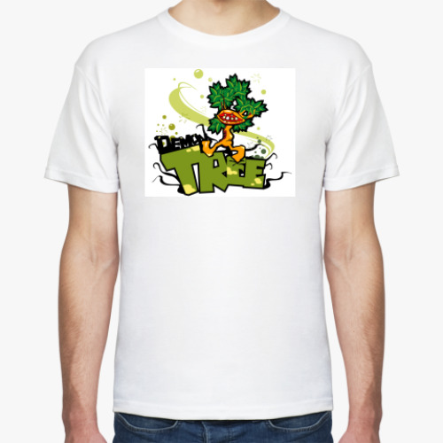 Футболка с принтом Деревце