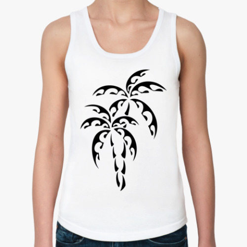 Женская майка с принтом Пальмы