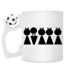 Кружка с футбольным мячиком
