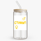 Банка с бамбуковой крышкой