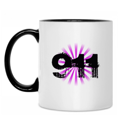 Кружка с принтом 911