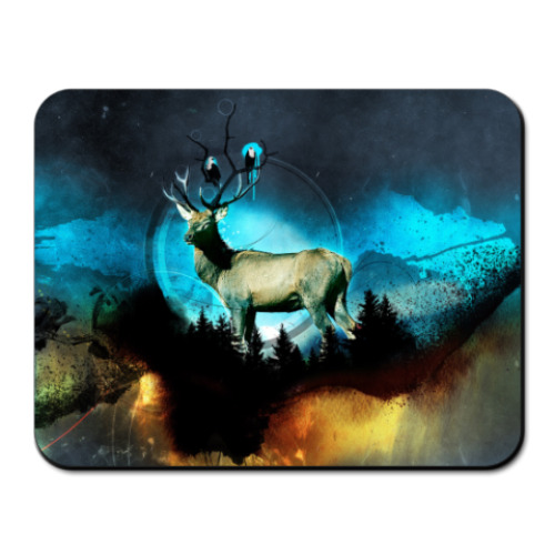 Коврик для мыши с принтом Олень