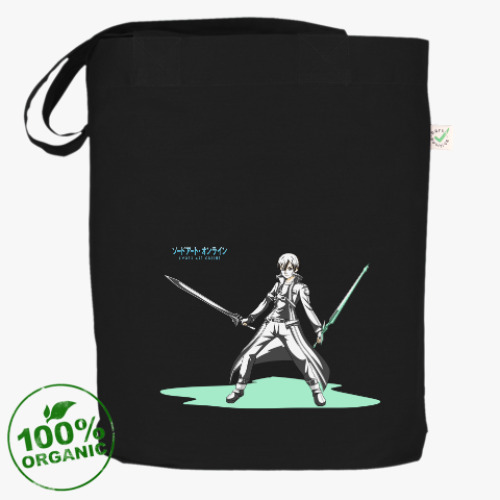 Сумка шоппер с принтом мечник Кирито