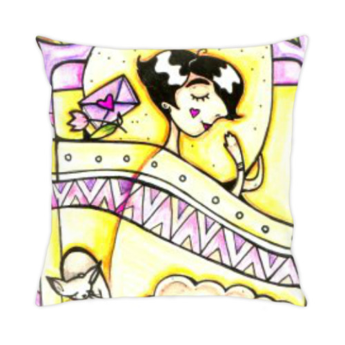 Подушка с принтом Сон