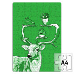 Олень и птички