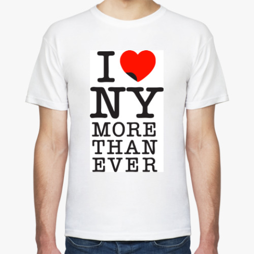 Футболка с принтом I love NY