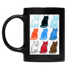 Кружка цветная UV-DTF