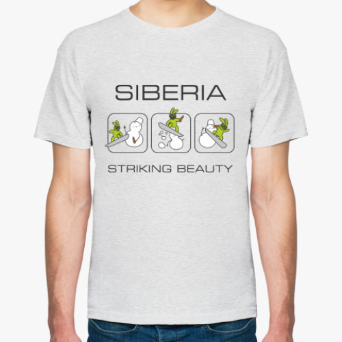 Футболка с принтом Siberia StrikingBeauty t-shirt