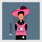 Постер 30 х 30 см Английские писатели