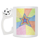 Кружка с футбольным мячиком