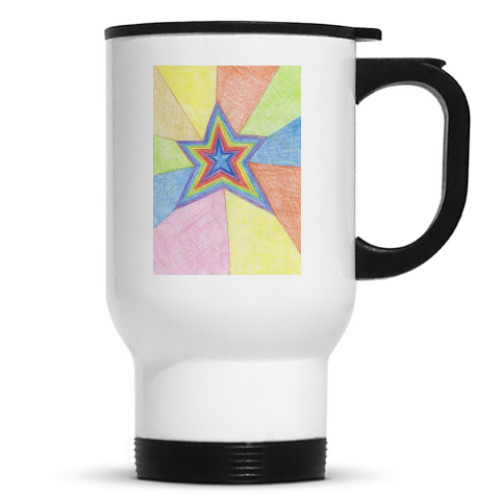 Кружка-термос с принтом Звезда