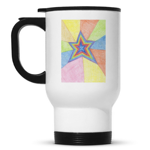 Кружка-термос с принтом Звезда