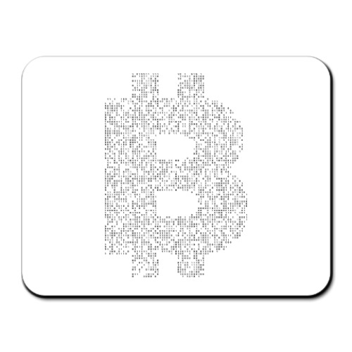 Коврик для мыши с принтом Биткоин