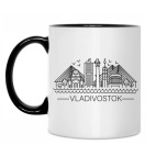 Двухцветная кружка Лейн Арт Владивосток
