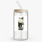 Банка с бамбуковой крышкой