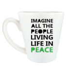 Кружка латте (360 мл) Imagine All the People