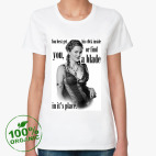 Женская футболка органик