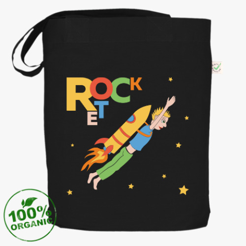 Сумка шоппер с принтом Сумка ROCK_ET