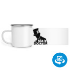 Кружка металлическая белая (круговая запечатка)