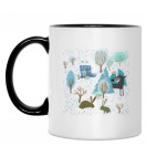 Кружка двухцветная