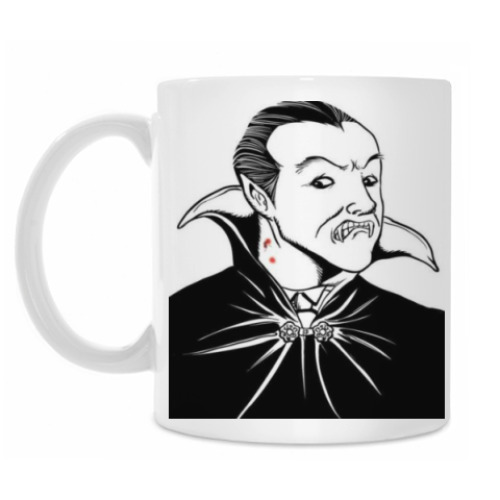 Кружка с принтом Дракула