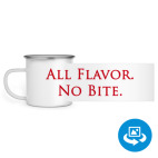 Кружка металлическая белая (круговая запечатка)