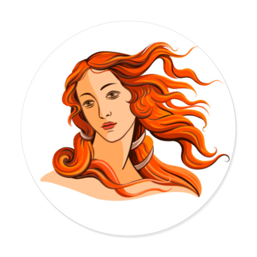 Виниловые наклейки с принтом Рождение Венеры, Сандро Боттичелли