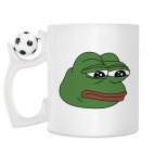 Кружка с футбольным мячиком