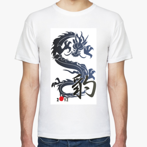Футболка с принтом дракон