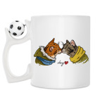 Кружка с футбольным мячиком