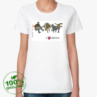 Женская футболка органик