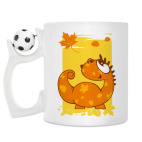 Кружка с футбольным мячиком