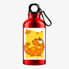 Металлическая бутылка 400 мл UV-DTF