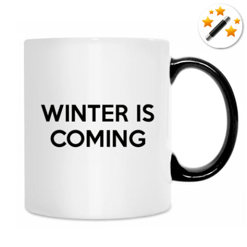 Кружка-хамелеон с принтом Winter is coming