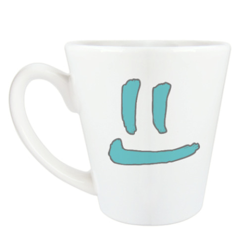 Чашка Латте с принтом Чистая улыбка