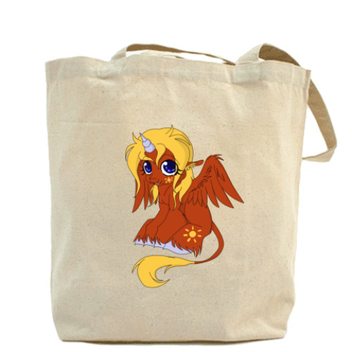 Сумка шоппер с принтом Солнечный Юник