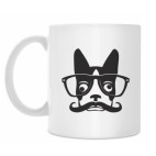 Собака с усами и очки