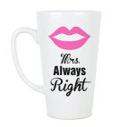 Кружка латте (510 мл) Mrs. Always Right