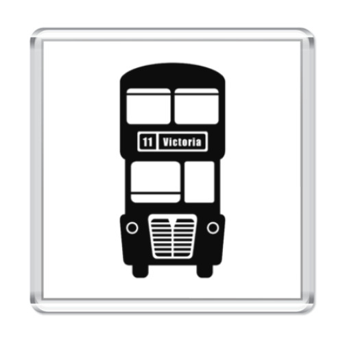 Магнит с принтом London Bus