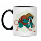 Кружка двухцветная