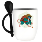 Кружка с ложкой