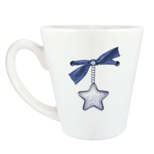 Чашка Латте с принтом Кофейный блюз