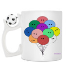 Кружка с футбольным мячиком