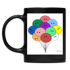 Кружка цветная UV-DTF