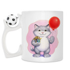 Кружка с футбольным мячиком