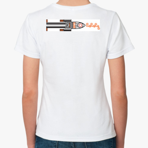 Классическая футболка с принтом Рыбный Валентин