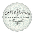 Подушка "круг", 35x35 см Уют в стиле Прованс