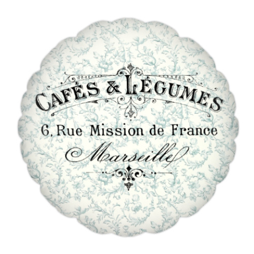 Подушка с принтом Уют в стиле Прованс